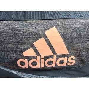 Adidas Gray Pink Gym Duffel Bag Small Travel Sports Training Bag Adjustable